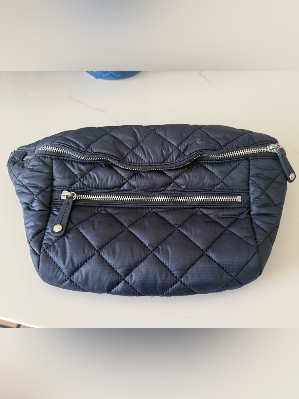 USED TWICE QUINCE TRANSIT SLING-BLUE